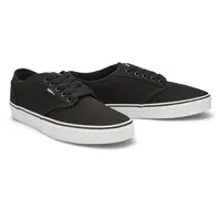 Mens Atwood Canvas Lace Up Sneaker - Black/White