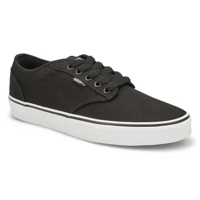 Mens Atwood Canvas Lace Up Sneaker - Black/White