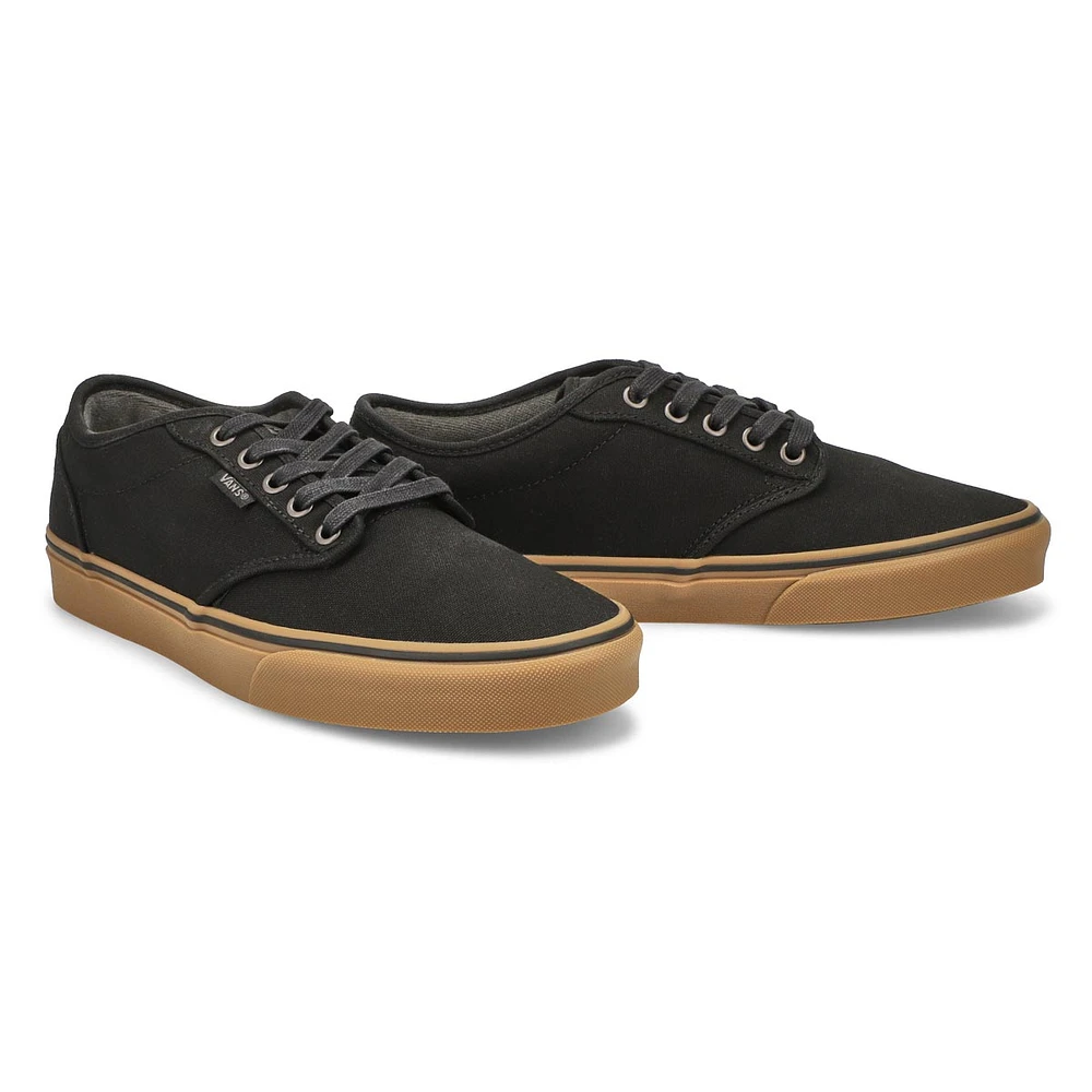Mens Atwood Canvas Lace Up Sneaker - Black/Gum