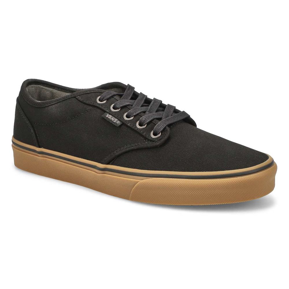 Mens Atwood Canvas Lace Up Sneaker - Black/Gum