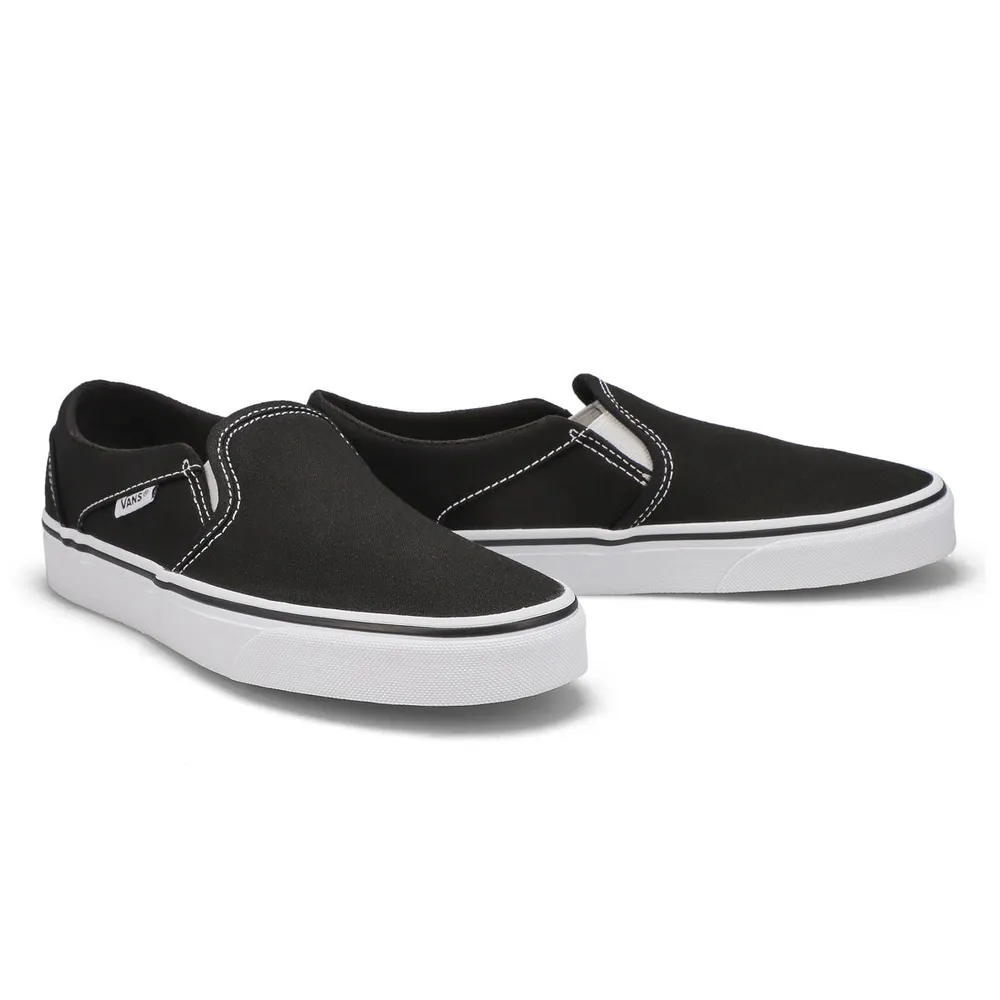 veneno anillo Fuerza motriz Vans Womens Asher Sneaker - Black/White | Kingsway Mall