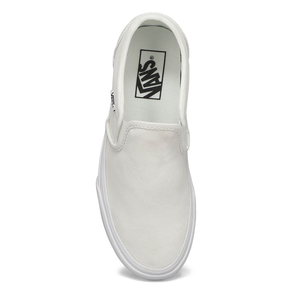 Womens Asher Slip On Sneaker - White/White