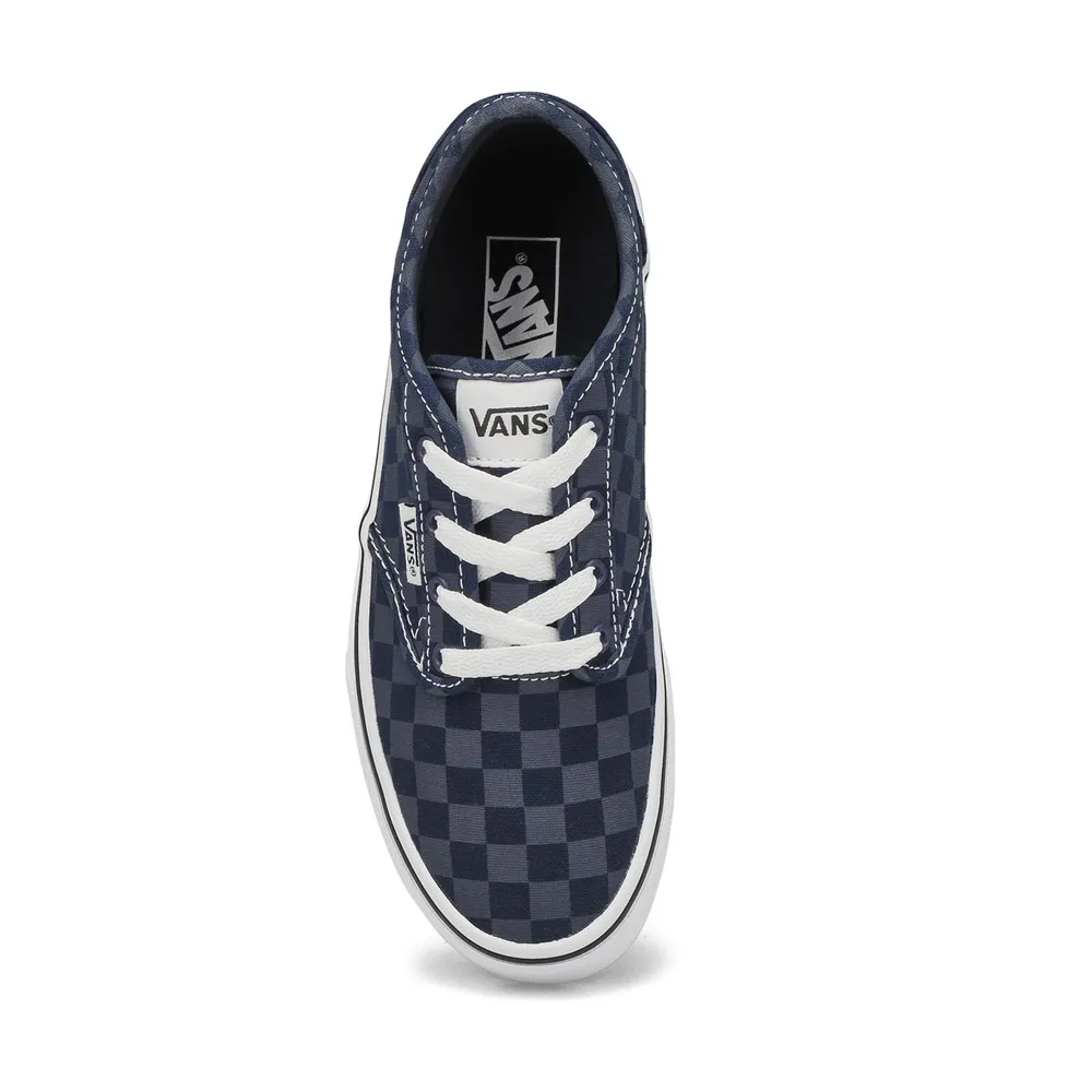 Boys Atwood Tonal Checkered Sneaker - Dress Blues