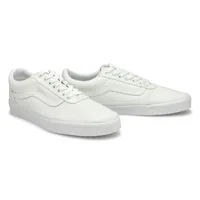 Mens Ward Lace Up Sneaker- White/White