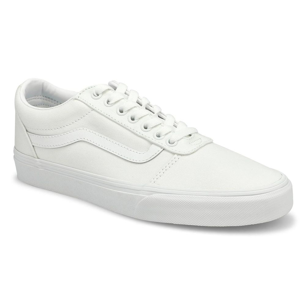 Mens Ward Lace Up Sneaker- White/White