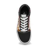 Boys Ward Flame Sneaker - Black/White