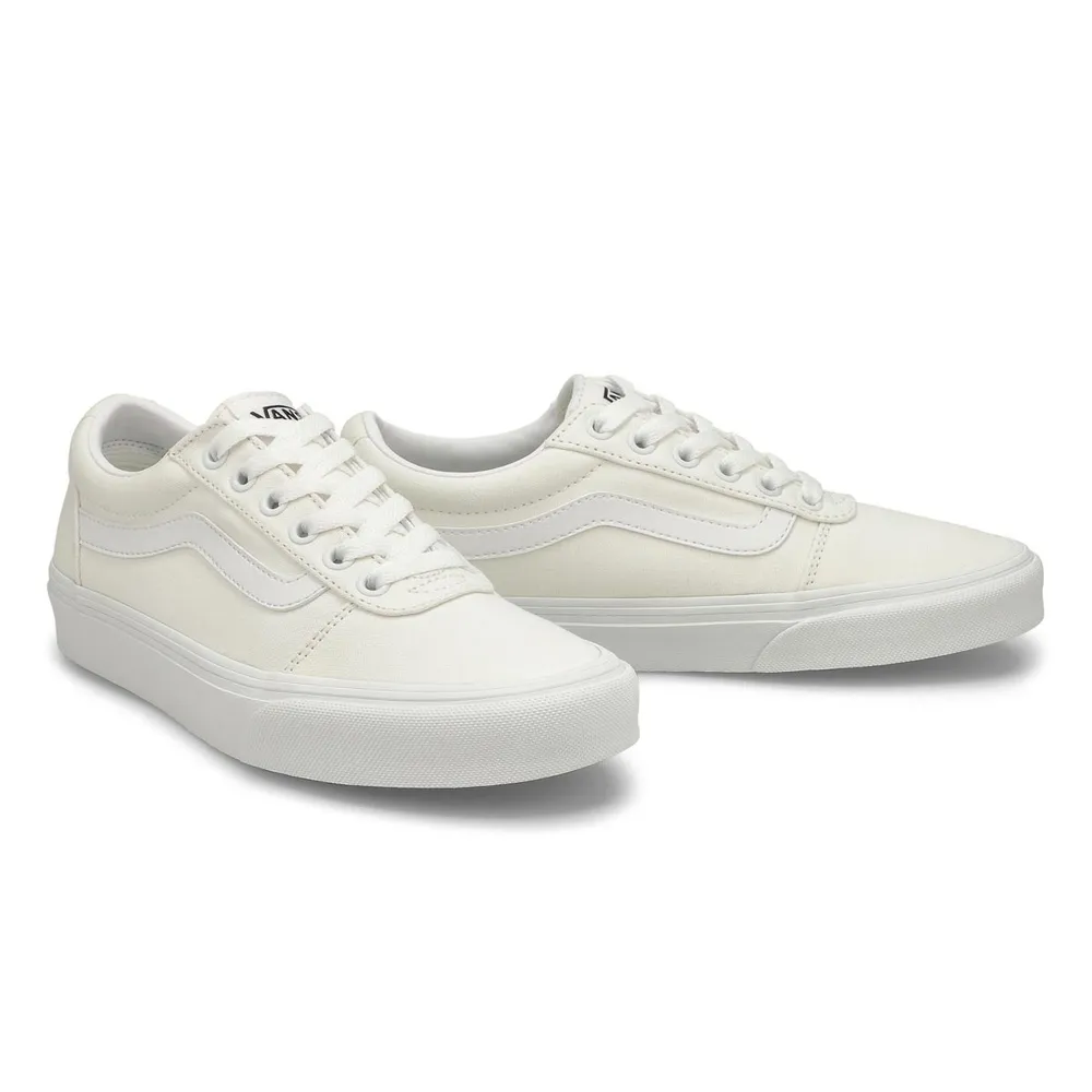 Womens Ward Lace Up Sneaker - White/White