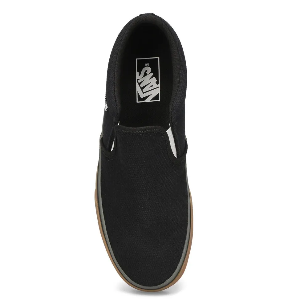 Mens Asher Translucent Gum Sneaker - Black