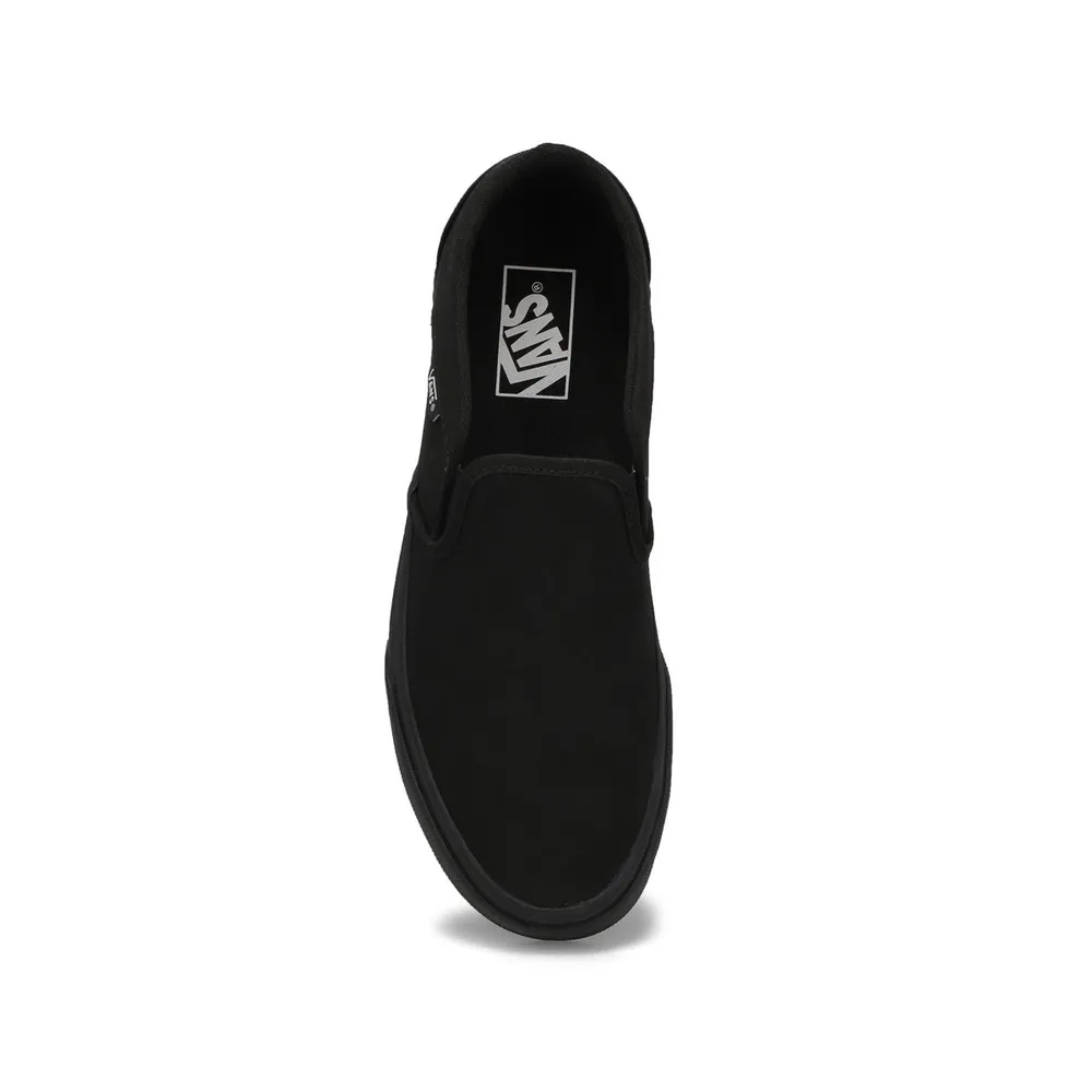 Womens Asher Slip On Sneaker - Black/Black