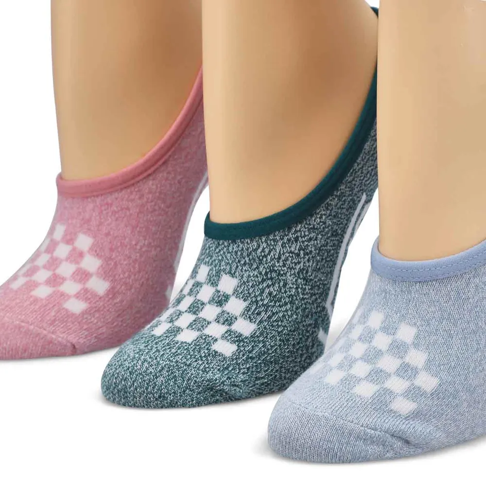 Womens Classic Marled Canoodle Sock 3 Pack - Ashley Blue