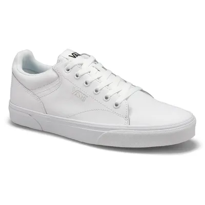 Mens Seldan Leather Sneaker - White/White