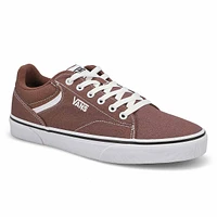 Mens Seldan Lace Up Sneaker - Taupe/White