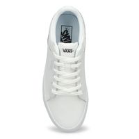 Womens Seldan Leather Lace Up Sneaker - White