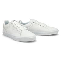 Womens Seldan Leather Lace Up Sneaker - White