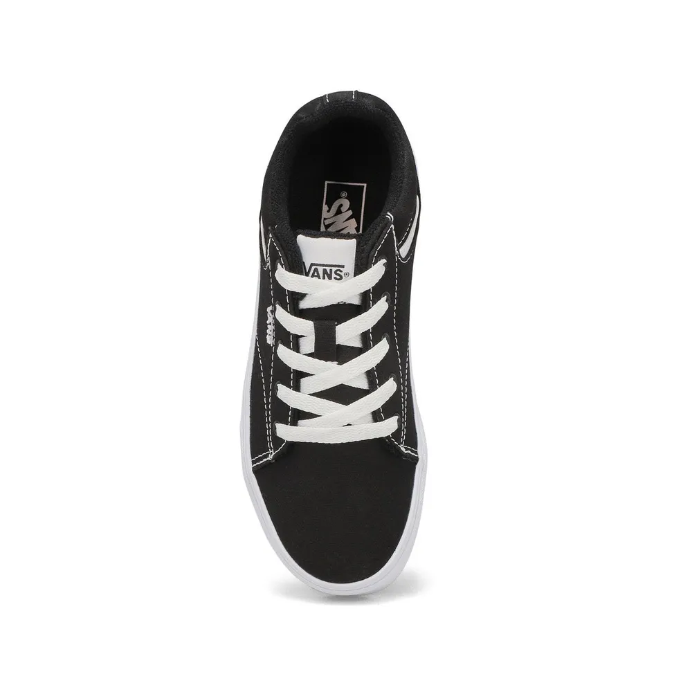 Kids Seldan Lace Up Sneaker - Black/White