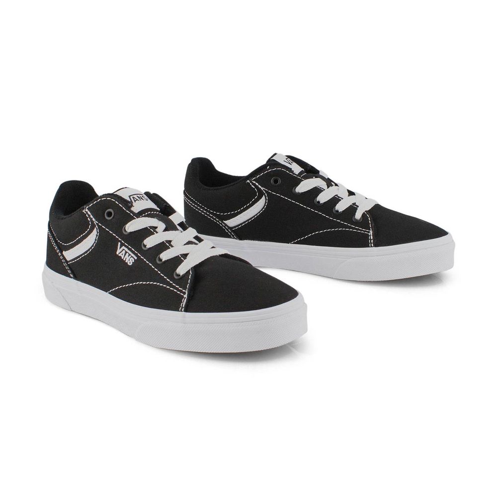 Kids Seldan Lace Up Sneaker - Black/White