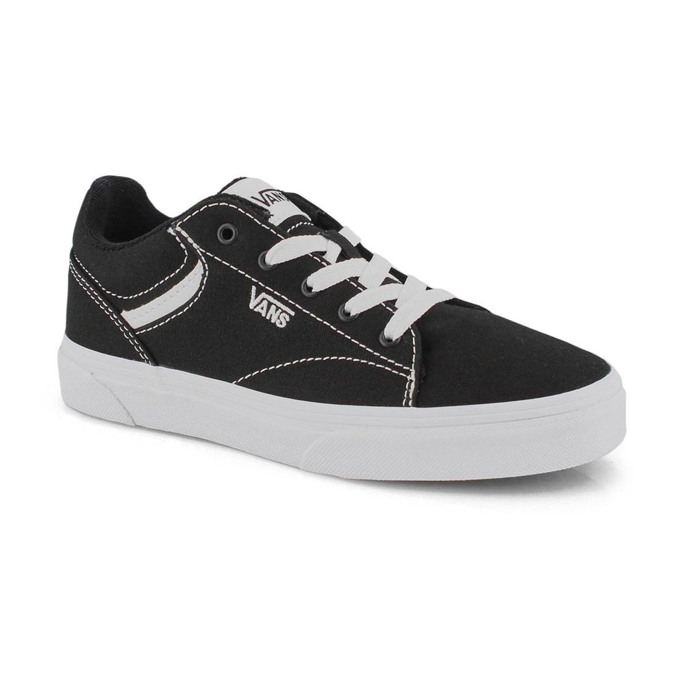 Kids Seldan Lace Up Sneaker - Black/White