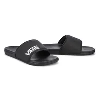 Mens Range Slide-On Casual Sandal - Black/Black