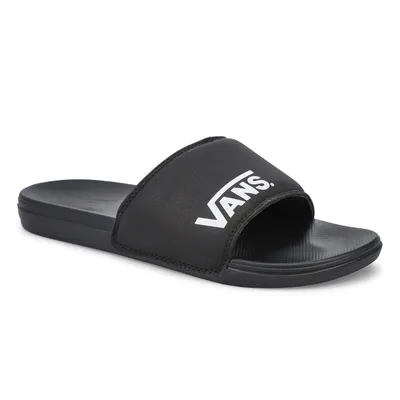 Mens Range Slide-On Casual Sandal - Black/Black