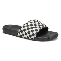 Mens Range Slide-On Slide Sandal - Black/White