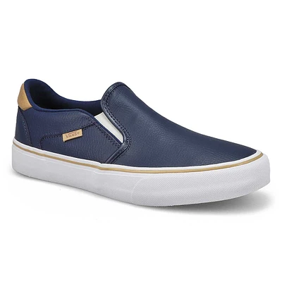 Mens Asher Deluxe Slip On Sneaker - Blue