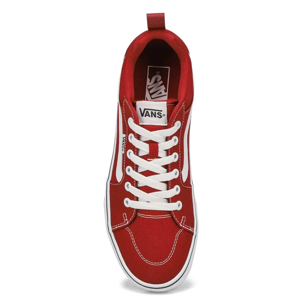 Mens Filmore Lace Up Sneaker - Dark Red