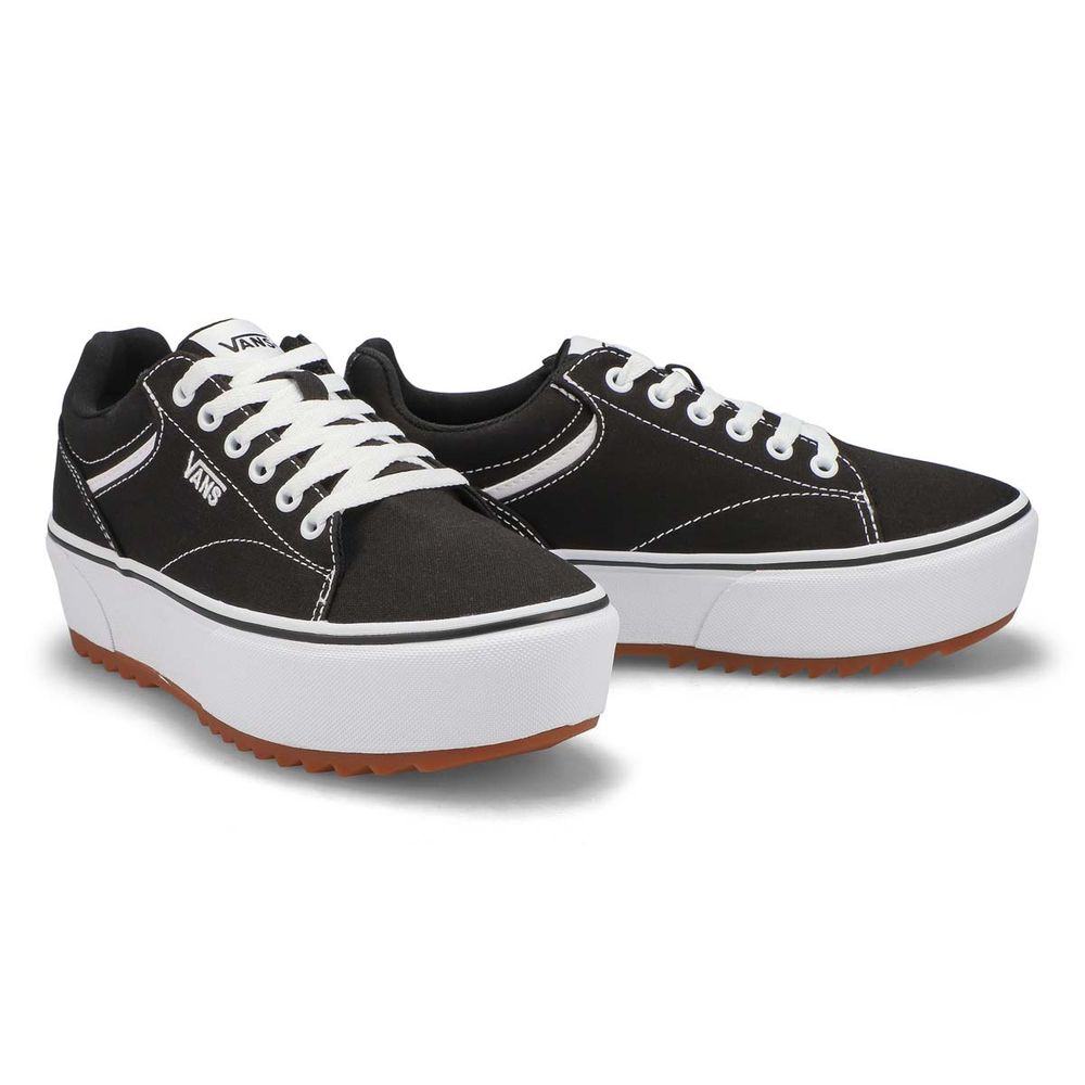 BLACK VANS Womens Seldan Platform Sneaker