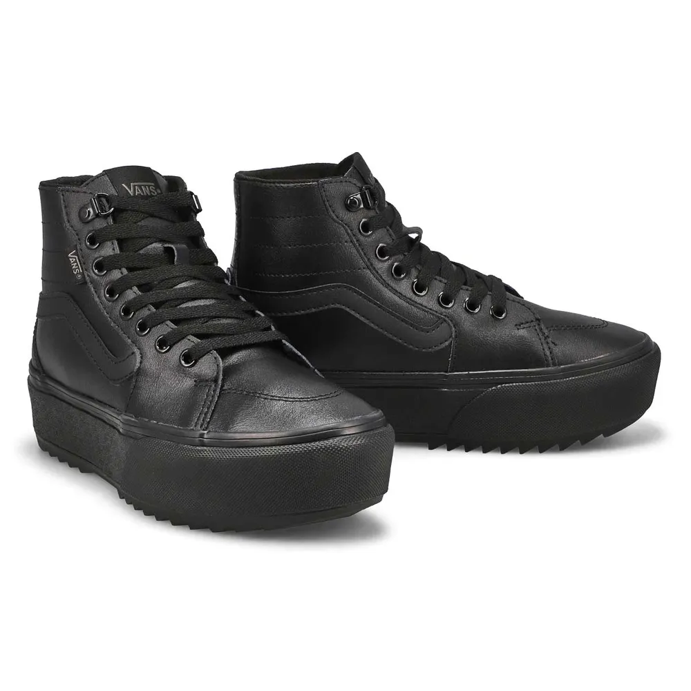 Womens Filmore Hi Tapered Platform ST Sneaker - Black/Black