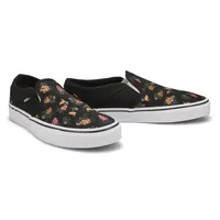 Womens Asher Slip On Sneaker - Black/White Multi