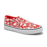 Girls Asher Marble Hearts Sneaker - Red