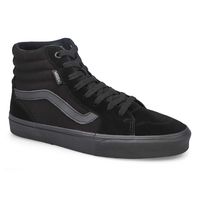 Mens Filmore Hi Lace Up Sneaker - Black/Black