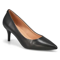 Womens  Go-To Park Leather Dress Heel - Black