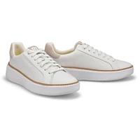 Womens  Grandpro Topspin Casual Sneaker - White/Dove