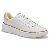 Womens  Grandpro Topspin Casual Sneaker - White/Dove