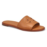 Womens Flynn Logo Slide Sandal - Pecan