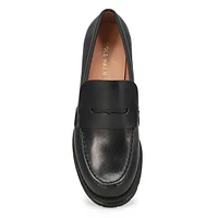 Womens Camea Lug Casual Loafers - Black