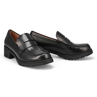 Womens Camea Lug Casual Loafers - Black