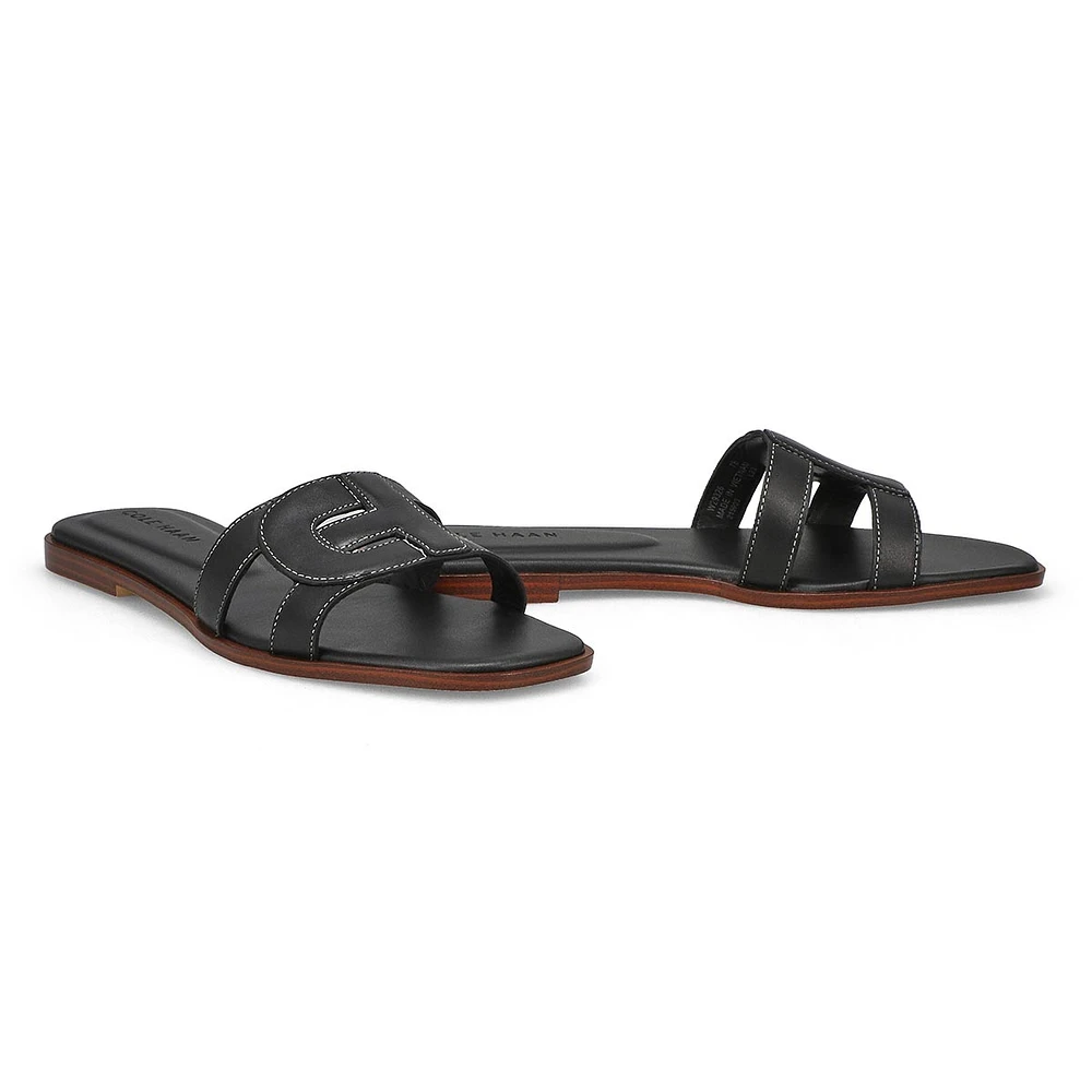 Womens Chrisee Casual Slide Sandal - Black