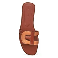 Womens  Chrisee Casual Slide Sandal - Brown