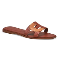 Womens  Chrisee Casual Slide Sandal - Brown