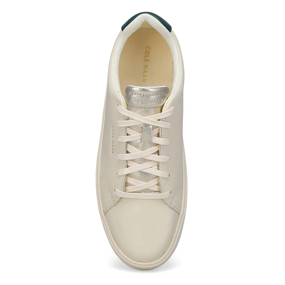 Womens Grand Crosscourt Traveler Casual Sneaker - Ivory/Ponderosa Pine/Soft Gold