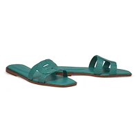 Womens Chrisee Casual Slide Sandal - Green