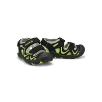 Infants Wander Closed Toe Sandal - Black/Lime