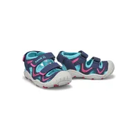 Infants Wander Closed Toe Sandal - Navy/Magenta