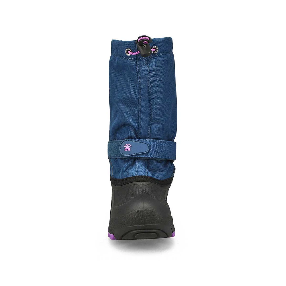 Kids Waterbug 5 Waterproof Winter Boot - Light Navy/Purple