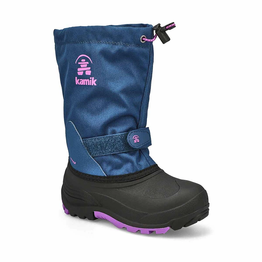 Kids Waterbug 5 Waterproof Winter Boot - Light Navy/Purple