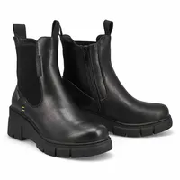 Womens Wedge 01 Vegan Waterproof Boot - Black