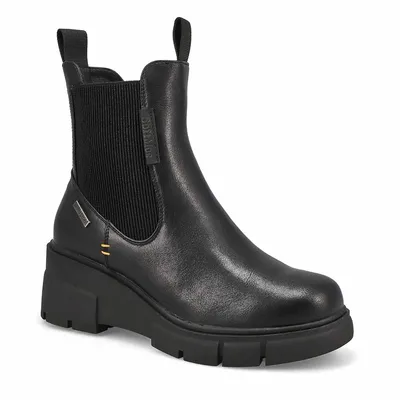 Womens Wedge 01 Vegan Waterproof Boot - Black