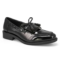 Womens Wendy Tailored Slipon Shawl Loafer - Black Patent