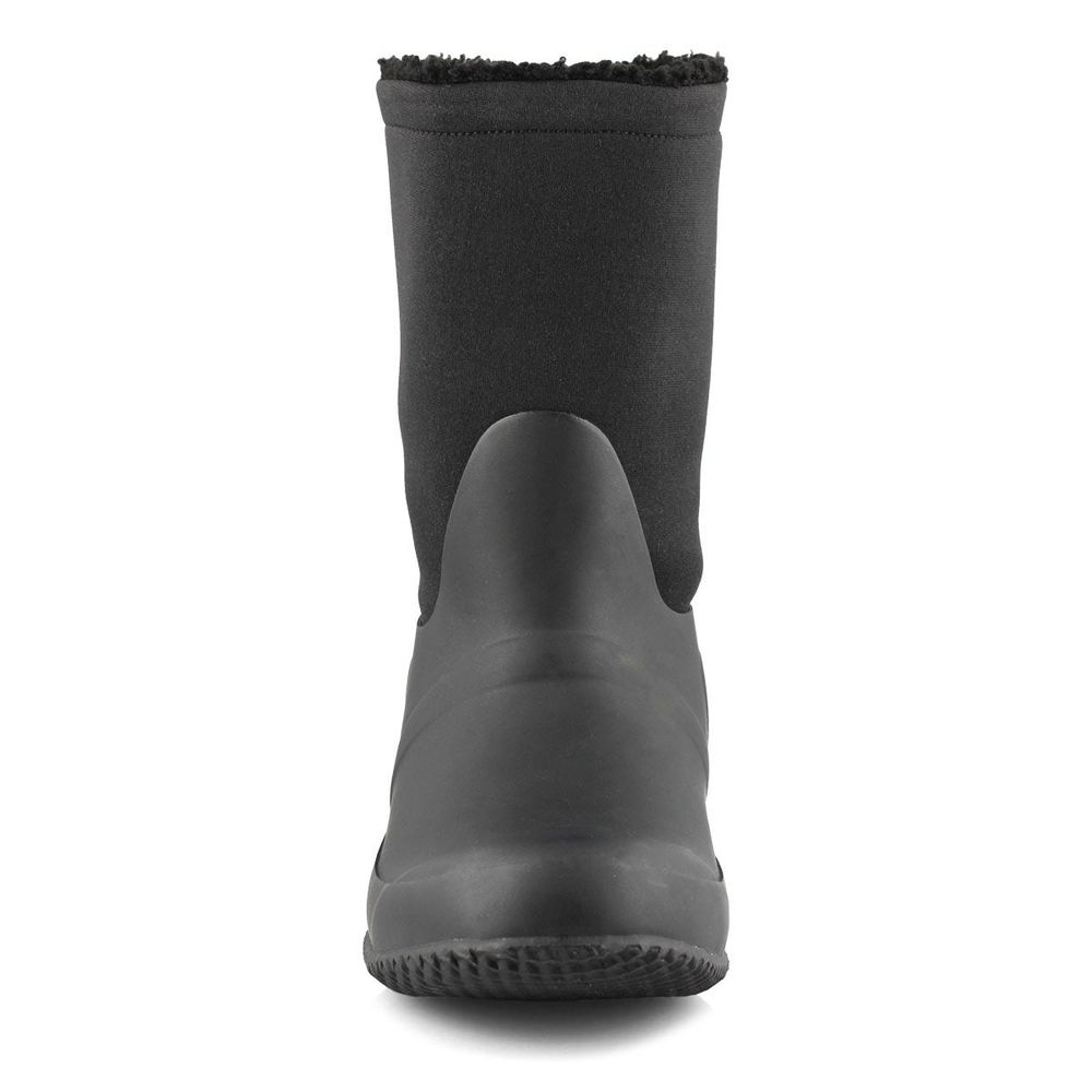 Womens Original Roll Top Sherpa Waterproof Boot - Black